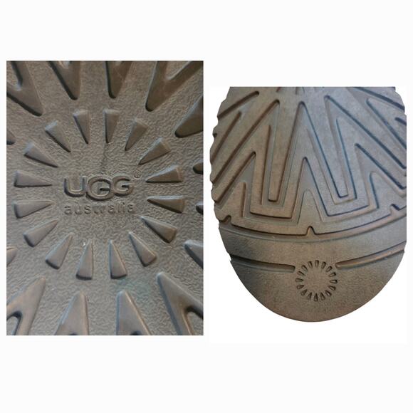 UGG Australia Baily Button Triplet Tall Boots in gray. Size 9 Suede Sheepskin - Picture 12 of 12